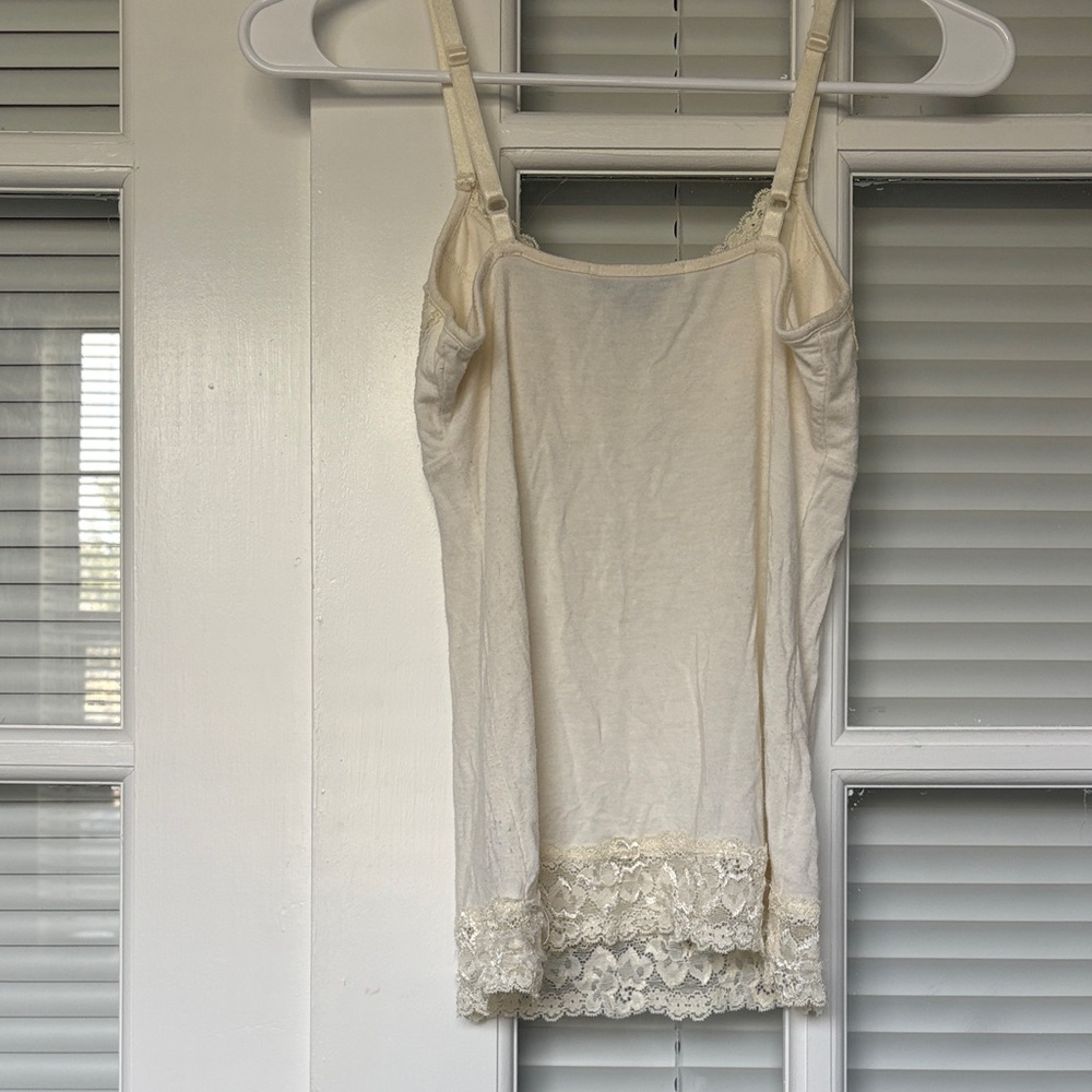Authentic Early 2000s GUESS Jeans Jeweled Lace Tank Top - Picture 3 of 3